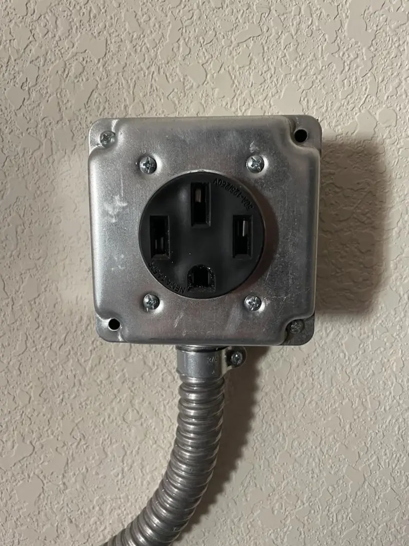 NEMA 14-50 outlet installed for Electrical Panel Upgrade in Ellisville